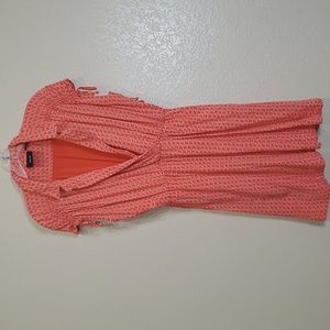 Anthropologie Maeve Carlotta Dress Small Coral